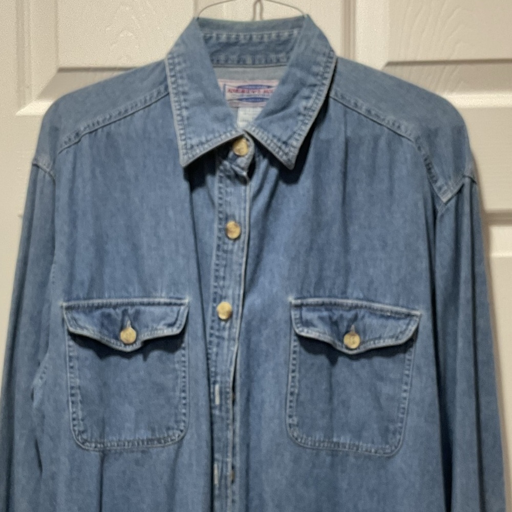 Blue jean shirt boys L